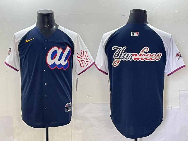 Men New York Yankees blank blue 2025 MLB All Star Nike jersey 003->new york yankees->MLB Jersey